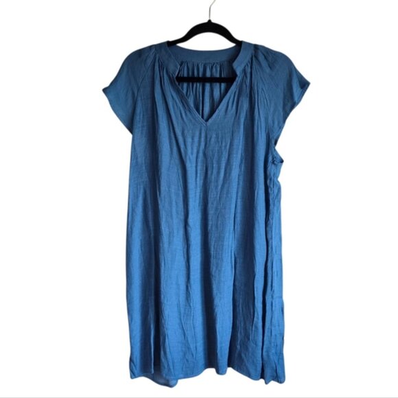 Cupshe Blue Relaxed Tunic Swim Coverup Sz Medium NEW - Picture 3 of 13